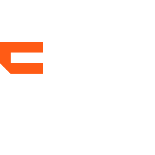 ERO Linear Logo in weiß orange
